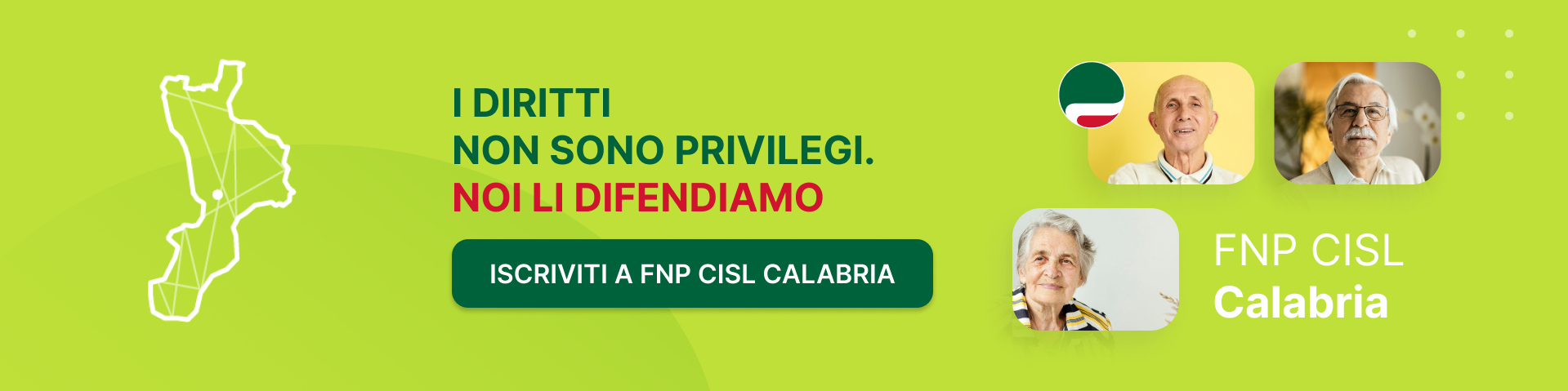 FNP CISL Calabria - I diritti non sono privilegi. NOI LI DIFENDIAMO